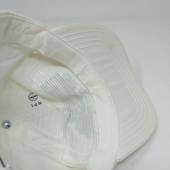 Vintage GM UAW Health & Safety Truck White Slideback Adjustable Hat Cap Men - Picture 10 of 11